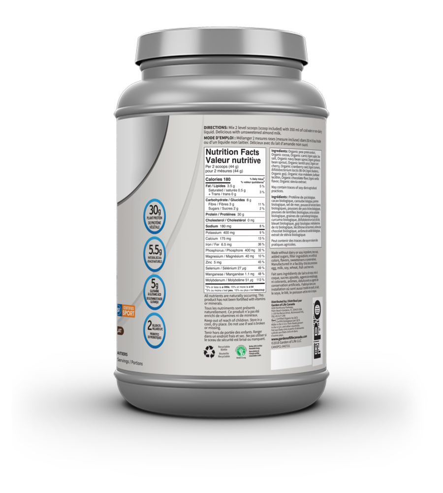 SPORT ORGANIC PLANT BASED PROTEIN - VANILLA