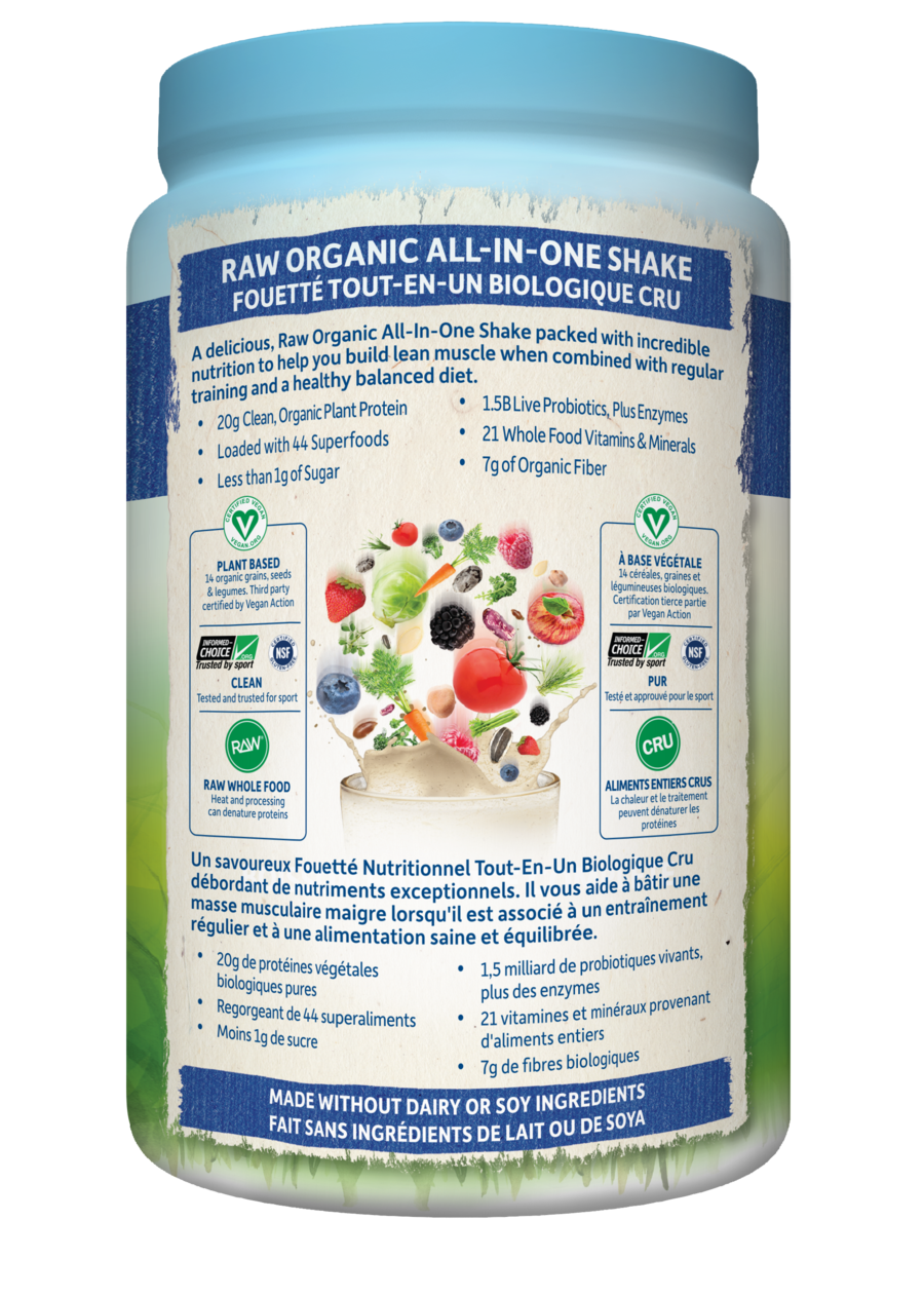 RAW ORGANIC ALL-IN-ONE NUTRITIONAL SHAKE - VANILLA